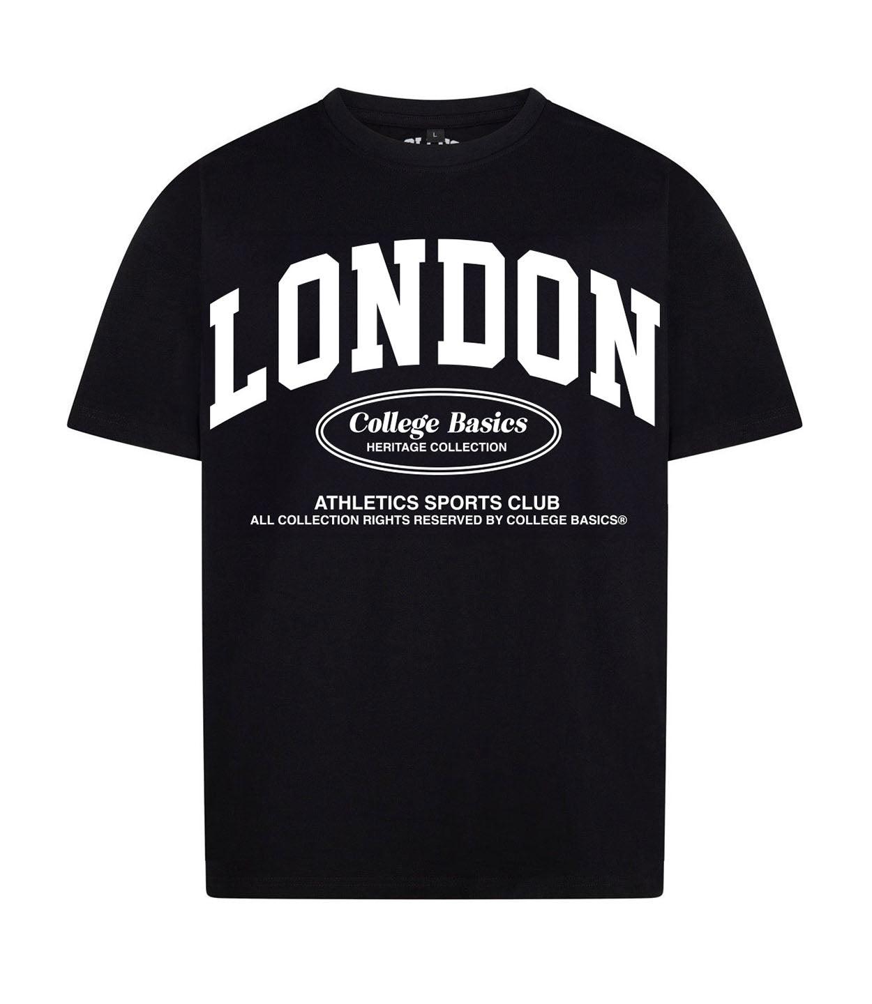 COLLEGE BASICS® - LNDN - Oversize T-Shirt [black/white]