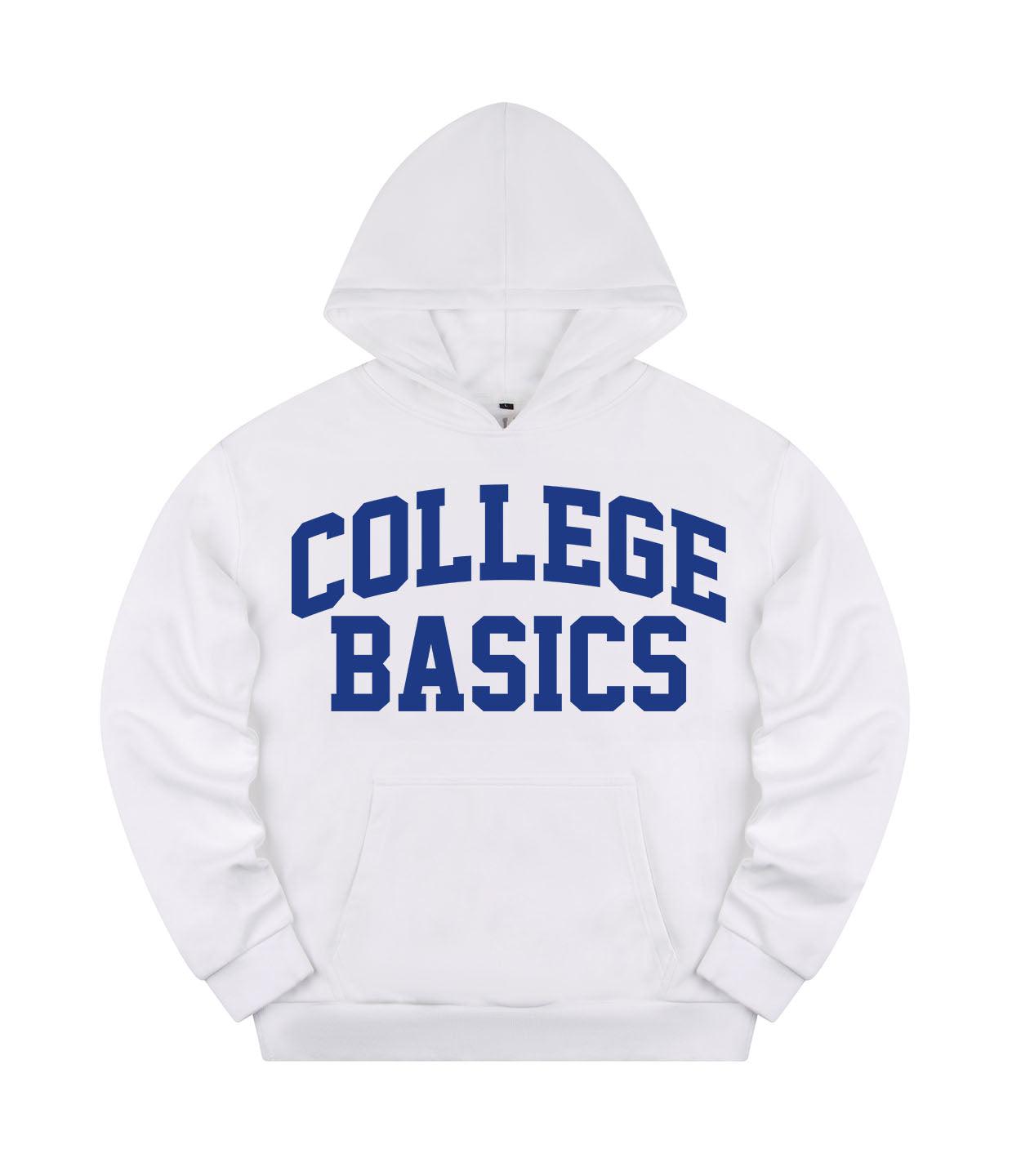 COLLEGE BASICS® - Basic - Oversize Hoodie [white/blue]