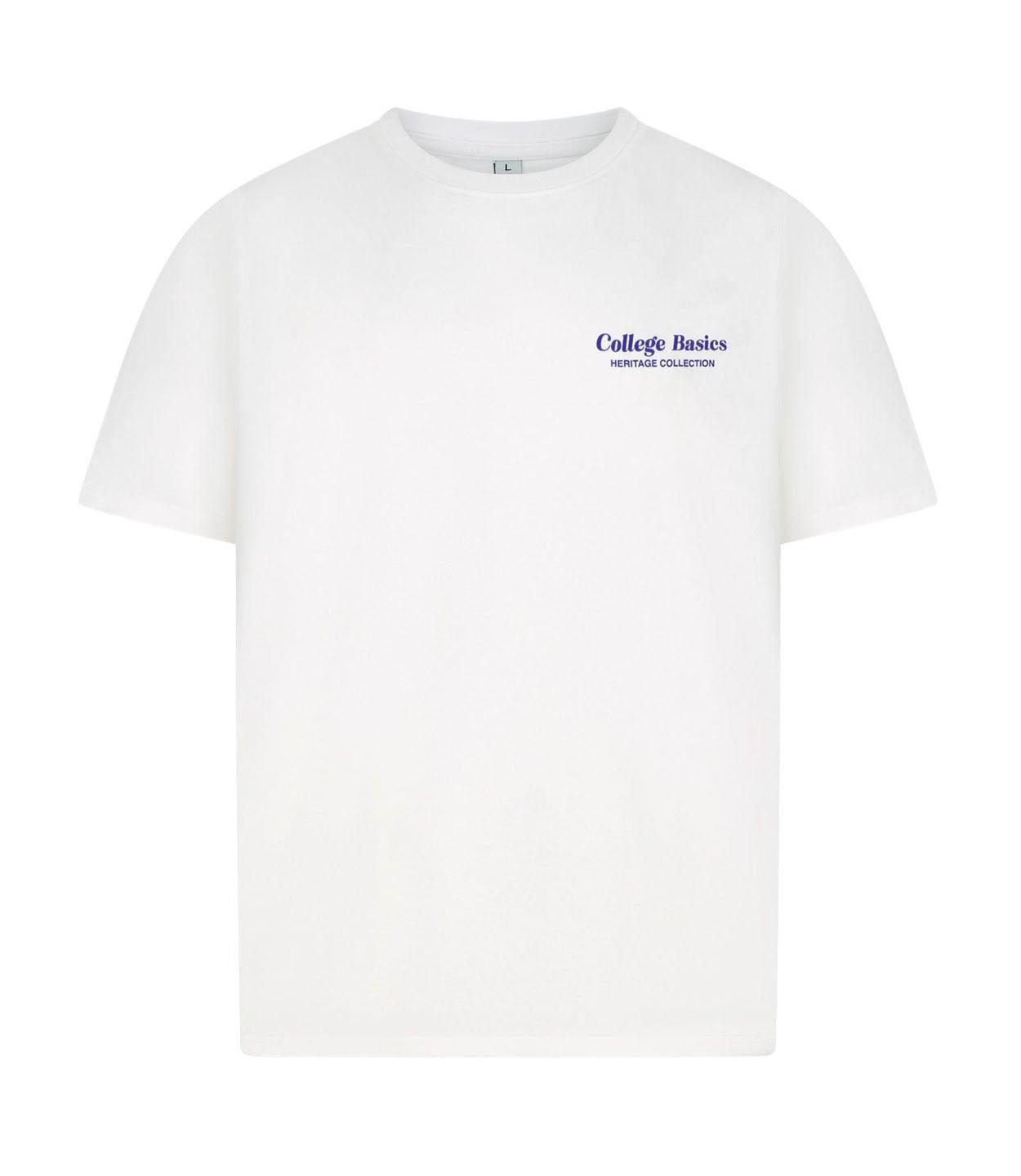 COLLEGE BASICS® - HERITAGE - Oversize T-Shirt [white/blue]