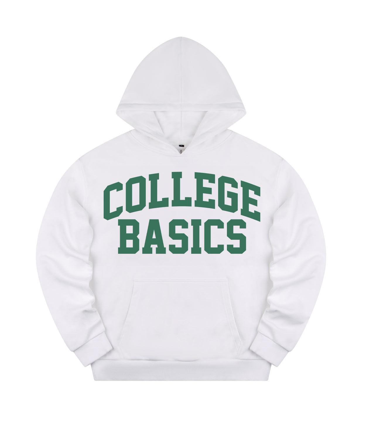 COLLEGE BASICS® - Basic - Oversize Hoodie [white/green]