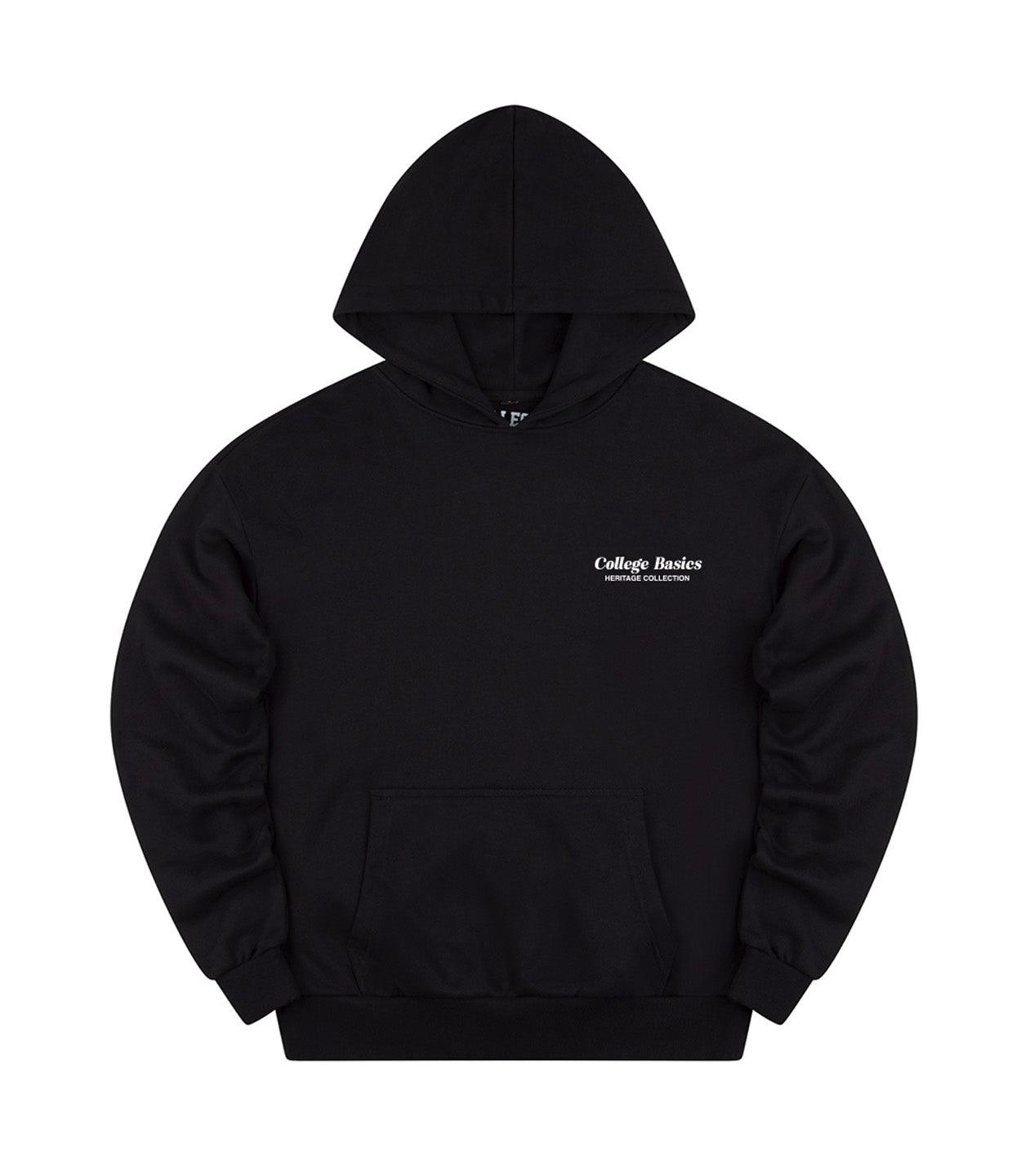 COLLEGE BASICS® - HERITAGE - Oversize Hoodie [black/white]