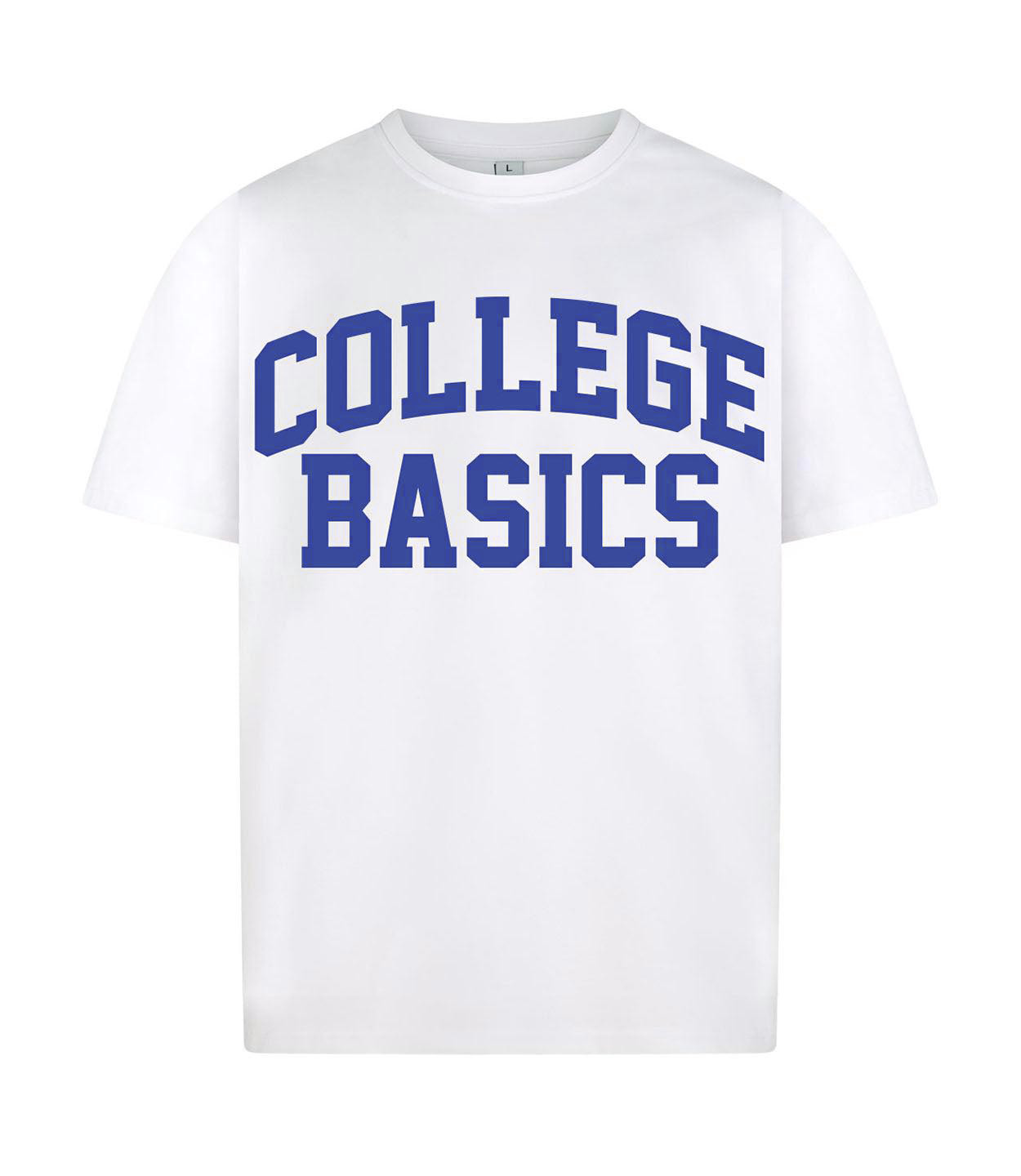 COLLEGE BASICS® - Basic - Oversize T-Shirt [white/blue]