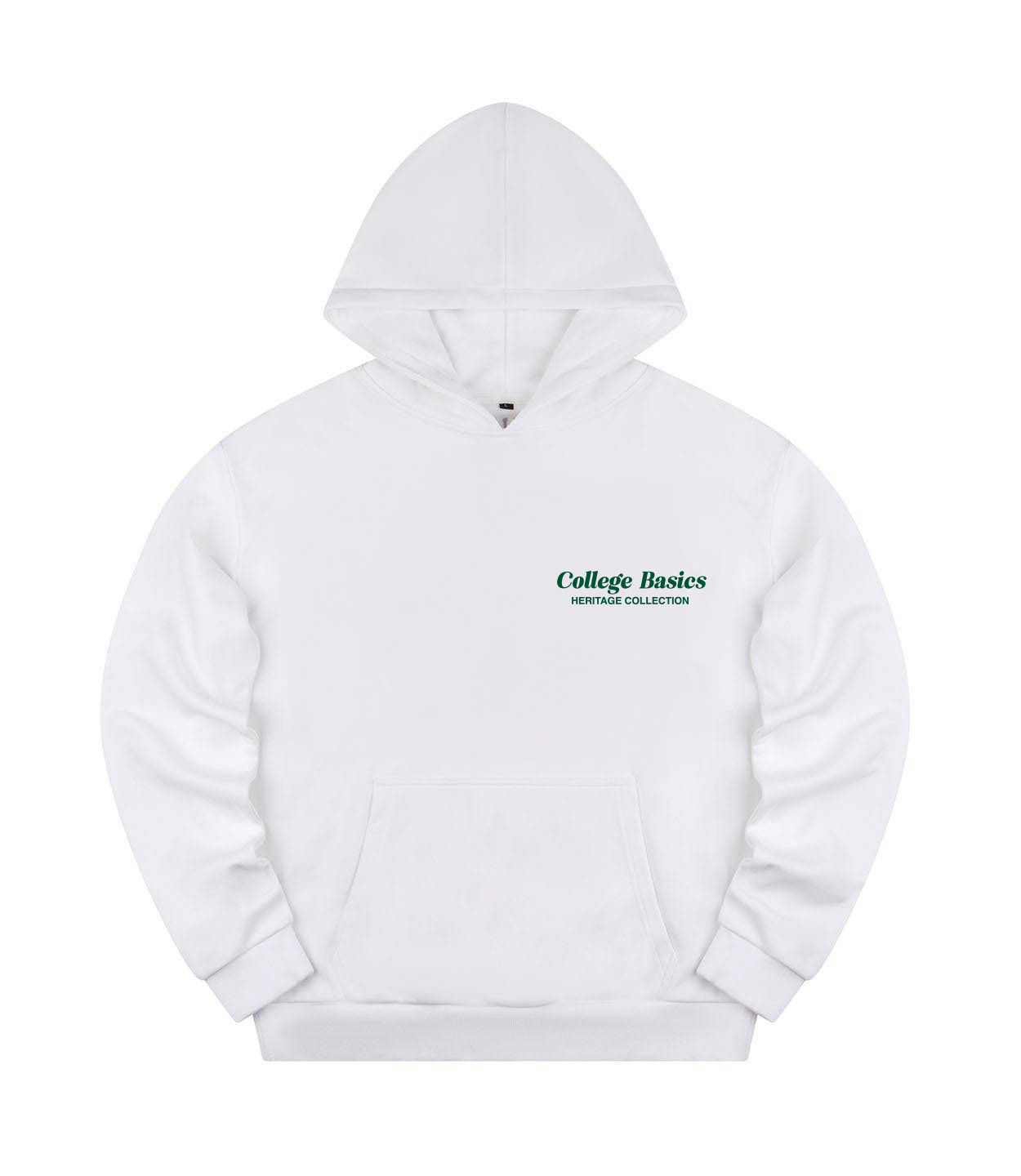 COLLEGE BASICS® - HERITAGE - Oversize Hoodie [white/green]